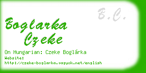 boglarka czeke business card