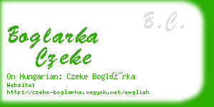 boglarka czeke business card